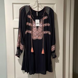 Free People size S black dress. NWT.